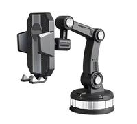 CEIKOPQS For IPhone Universal Hand Free Driving Car Phone Holder 360 Rotate Universal Car Phone Holder Moblie Windshield Mount Stand(VIKEFON)