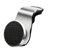 CEIKOPQS For Samsung Universal Magnetic Car Phone Holder Stand Air Vent Magnet Mount GPS Smartphone Mobile Support In Bracket(360 Rotate Silvery)