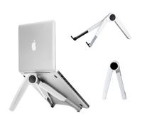 CEILADIA Adjustable Folding Desktop Tablet Holder, Aluminum Alloy, for Laptop, iPad, Phone (White)