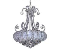 ceiling 18-Ligs Golden Finish Classic Empire Style Luxury K9 Crystal Chandelier Ceiling Pendant for Living Foyer Dining Room Hallway Bedroom-Silver * 70cm