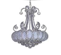 ceiling 18-Ligs Golden Finish Classic Empire Style Luxury K9 Crystal Chandelier Ceiling Pendant for Living Foyer Dining Room Hallway Bedroom-Silver * 70cm