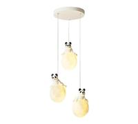 ceiling 3D Printing Moon Planet Kids Room Pendant Light - Small Cute Animal White Milk Girls Chandelier - 3 Light Ceiling Hanging Lamp Compatible with Bedroom, Boy Bedside, Nursery, Kindergarten (