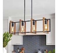 ceiling 4 Island Linear Pendant Dining Room Over Rable Rustic Rectangle Chandelier Farmhouse Light Fixtures Kitchen Hanging Lights