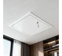 Ceiling Access Hatch Panel, Lockable Attic Access Door for Drywall, Universal Revision Hole Cover, Suitable for Plumbing and Electrical Access