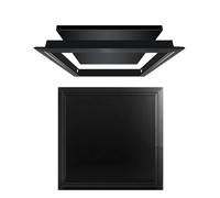 Ceiling Access Panel 150x150mm to 500x500mm Electric Junction Box Cover for Water Detector Ceiling Bathtub Fuse Box (Black 45cm x 45cm) & Easy Install
