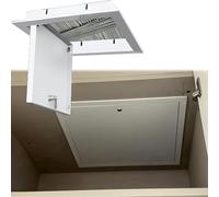 Ceiling Access Panel 15x22in - Drywall Lift Attic Door, Lockable Inspection Hatch for Cables, Electrical & Plumbing Service - 10-30in