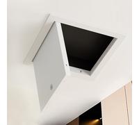 Ceiling Access Panel 300x300mm 360x360mm 610x710mm 710x710mm Plumbing Access Door with Key, White Aluminum Wall Hole Cover Plate for Cable/Wiring(22x24in/56x61cm)