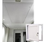 Ceiling Access Panel 90 80 75 70 60 55 45 40 cm, Lockable Inspection Hatch for Plumbing Electrical, Heavy Duty Attic Door Service Door White(10x12in(250x300mm))
