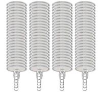 Ceiling Adhesive Hooks - Pack of 100 Transparent Hangers Suitable for the Ceiling - Transparent Hooks - Suitable for Entrance Area Bathroom Living Room as well as Home Shower Fireplace Bedroom and