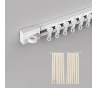 Ceiling ain Track System 40160in No Drill Wall Mount SelfAdhesive Room Divider for Bay & Closets Adjustable Side Mount Rod 0.9m/2.95ft