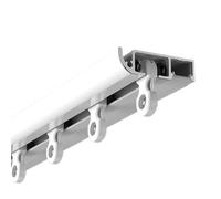 Ceiling ain TrackWhite Room Divider Rod 6ft/1.8m Length Quiet Sliding Rail for Privacy Adjustable Sizes 532 Inches Perfect for Open Spaces