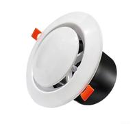 Ceiling Air Vents, ABS Wall Vent Cover With Adjustable Airflow For Home HVAC Exhaust, 75Mm-100mm Duct, White(75mm disc)