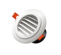 Ceiling Air Vents, ABS Wall Vent Cover With Adjustable Airflow For Home HVAC Exhaust, 75Mm-100mm Duct, White(75mm angled louver)