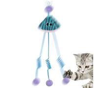 Ceiling Cat Toy | Enrichment with Extendable Elastic Rope, with Ball, Spring, Squeaky Paper, Standalone Toys and Extendable Elastic Rope | Mental Stimulus Exercise for Physical Exercise