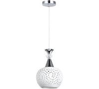 Ceiling Chandelier Lamp, Chinese V-intage Hanging Lights Wrought Iron Height Adjustable Pendant Lamps White E27 Base Chandeliers Elegant Noble Suitable for Kitchen Loft Bar Suspension Light