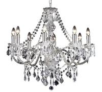 Ceiling Chandelier Pendant Light Chrome 8X Bulb Vintage Feature Lamp Holder
