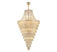 Ceiling Chandeliers Villa Light Luxury Duplex Living Room Large Building Middle Floor Hotel Hall Staircase Crystal lamp Long Chandelier