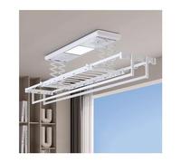 ceiling clothes drying rack Electric Clothes Hanger Balcony Remote Control Lifting Automatic Household Drying Rack Rod Multifunctional Intelligent Clothes Hanger Lift Ceiling-Mounted Airer (Color : B