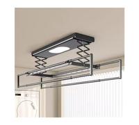 ceiling clothes drying rack Intelligent Clothes Hanger Electric Clothes Hanger Home Balcony Fully Automatic Lifting Embedded Drying Rod Lift Ceiling-Mounted Airer (Size : B) To pursue happiness LWX
