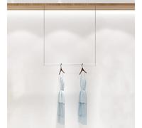 Ceiling Clothing Hanging Rack Metal Chain Hanger Boutique Clothes Store Display Shelf Garment Storage Rod Creative Commercial Wedding Dress Display Shelf Bathroom Organization Towel Rack Sil LWX