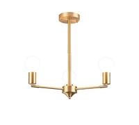 ceiling Concise All Copper Chandelier,E27,Creative Fashion Lig,Living Room Bedroom Lamp Study Lamp-Copper 10 Head