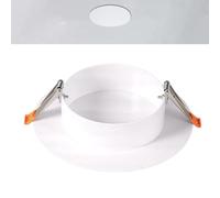 Ceiling cover plate, decorative perforated panel with snap closure, round cover plate, for the attic, basement, garage, living room, house, apartment, workplace