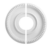 Ceiling Cover Plate, Wall Hole Cover Plate, Round Ceiling Box, Inner Diameter 3.9 Inches, Outer Diameter 12.4 Inches, PU Plate, Lightweight, Portable, for Wall Holes in the Workplace, Residential and