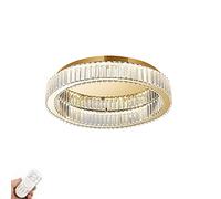 Ceiling Creative Personality Living Room Bedroom Dining Room Ring Crystal Ceiling Light den 3-color Light Source,LED Modern Crystal chandelier Ceiling Lamp-d has no aurora diode 50 * 12cm