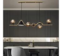 ceiling Cube Dimmable LED Pendant Light Fixture for Dining Room Office Livingroom Contemporary Geometric Chandelier with 6 Lights in Black and White 80x42x70cm