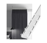 ceiling curtain double track Double Curtain Track Ceiling Mount Rod Sliding Rail System shower curtain rail track for Room Divider Bay Window