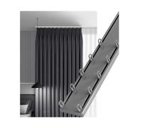 ceiling curtain double track Double Curtain Track Ceiling Mount Rod Sliding Rail System shower curtain rail track for Room Divider Bay Window