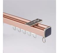 Ceiling Curtain Track 1-6m - Aluminium Room Divider Rods with Silent Rollers Pink - Versatile Ceiling or Wall Mount Curtain Poles for Home Decor B-1.2m