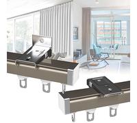 Ceiling Curtain Track 50 150 200 400 600CM - Metal Heavy-duty Curtain Rails Slides With Roller, Silent, Smooth, Room Divider, For Sliding To Open And Close The Curtain/Drape