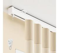 Ceiling Curtain Track - Adjustable Room Divider Rod for Privacy | Shower & Window Curtain Track | Ceiling Mount, 1m/3.2ft/39.3in - Ideal for Open Spaces