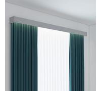 Ceiling Curtain Track Boxes,Double Track Moving Boxes For Above Windows Curtain Rods,Rail Curtain Track Border(Wall Mount,L340cm/133.8in)