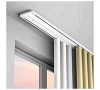 Ceiling Curtain Track, Double, Aluminum Alloy Silent, Suspended Rod, Luxury Thickened One-piece(160cm/5.2ft(2 * 80cm))