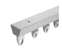 Ceiling Curtain Track for Room Divider & Windows - Sliding Curtain Rail System for Ceiling Mount, 3.40m/11.2ft, White - Ideal for Space Separation & Home Decor