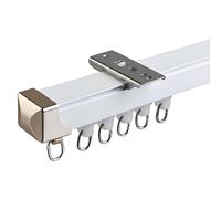 Ceiling Curtain Track Set 1M-5M Silent Rollers Glider Rail for Curtains Room Divider & Privacy Solution for Living Room & Bedroom (4.2m)