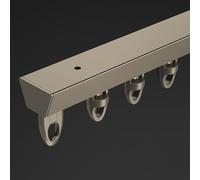 Ceiling Curtain Track Set 3.6m Brass Ceiling Mount Shower & Room Divider Tracks Champagne/White Hospital & Home Use Perfect for Bed Curtains & Privacy Solutions