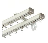 Ceiling Curtain Track System, 16.4FT White Straight Rail for Room ider, Wall ider, RV & Hospital Curtains, Adjustable Curtain Rod, Durable and Easy to Install