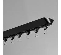 Ceiling Curtain Track System 5-30ft Lengths Black Room Divider for Privacy Traverse Sliding Curtain Rod for Shared Spaces Ideal for Bedrooms & Living Rooms