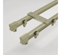 Ceiling Curtain Track System - Flexible Bendable Rail for Bay Window, RV Room Divider, Wall Mount Sliding Curtain Track Set