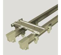 Ceiling Curtain Track System - Flexible Bendable Rail for Bay Window, RV Room Divider, Wall Mount Sliding Curtain Track Set