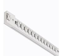 Ceiling Curtain Track System No Drill Adjustable Curtain Pole Track Easy Installation Damage-Free Privacy for Bedroom Living Room Hospital(White (side),157.5″=400cm)