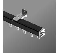 Ceiling Curtain Track - V-Shaped Silent Slide Rail Aluminum Alloy Bay Window Mount Private Top-Mounted Curtain System for Smooth Operation and Easy Installation