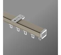 Ceiling Curtain Track - V-Shaped Silent Slide Rail Aluminum Alloy Top-Mounted for Bay & Curtains Private & Discreet Installation Single Track Easy to Use