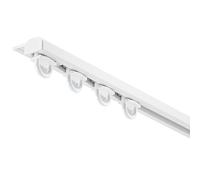 Ceiling Curtain Track with Silent Rollers, Adjustable Room Divider Rails for Inward-Opening Windows, Extends from 3.3ft to 19.7ft