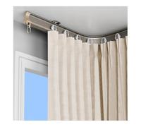 Ceiling Curtain Tracks Bendable Silence Glide Tracks Rail 150/280/390/450/500cm Flexible Aluminium Curtain Rails For Straight And Bay Windows(Champagne color,160cm)