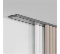 Ceiling curtains track Recessed Hidden Double Curtain Track, Ceiling Curtain Track With Silent Rollers, Room Privacy Partition Curtain Rod Accessories(Grey,1.6m/5.24FT(2 * 0.8m))