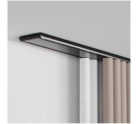 Ceiling curtains track Recessed Hidden Double Curtain Track, Ceiling Curtain Track With Silent Rollers, Room Privacy Partition Curtain Rod Accessories(Schwarz,1.6m/5.24FT(2 * 0.8m))